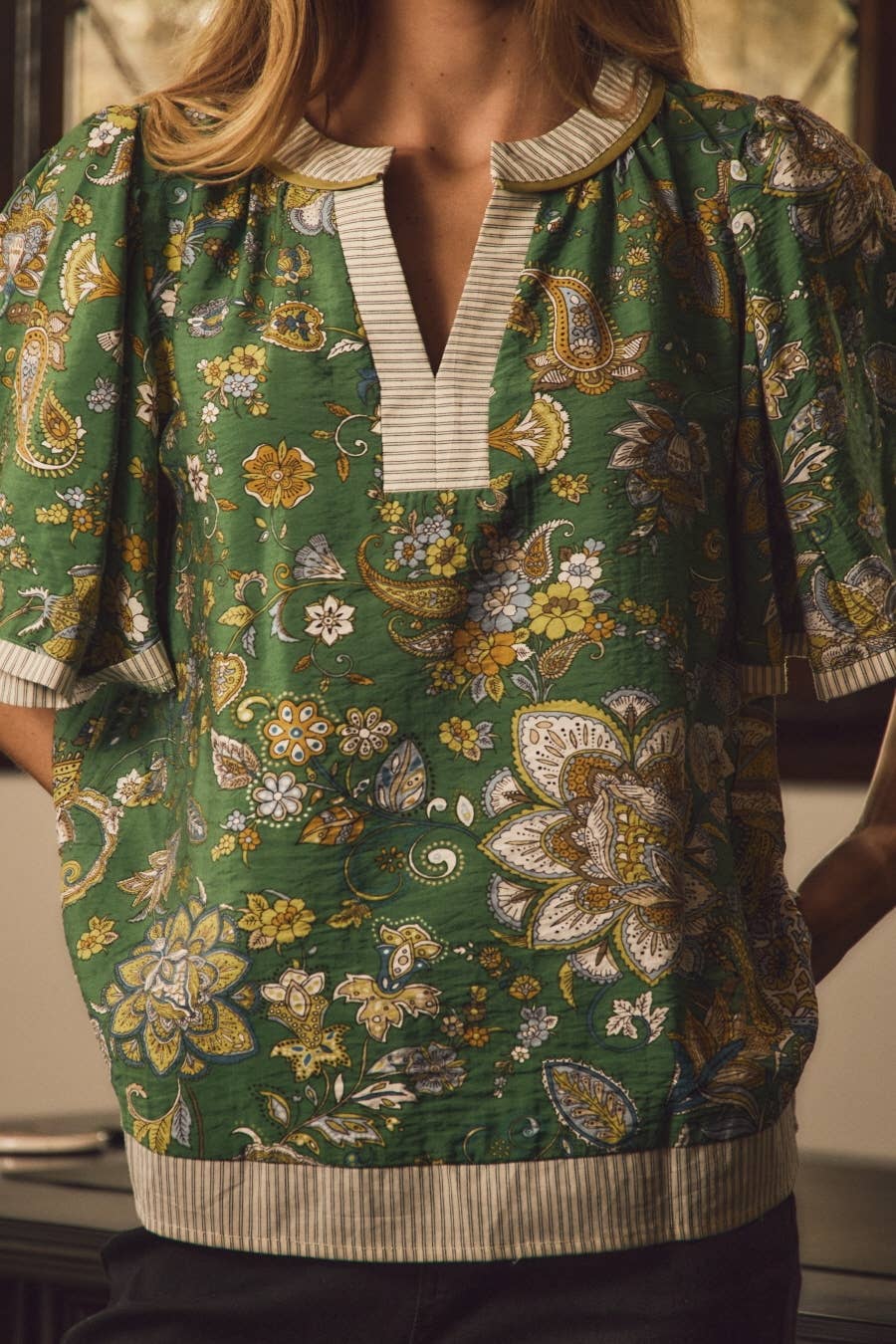 Paisley Printed Blouse