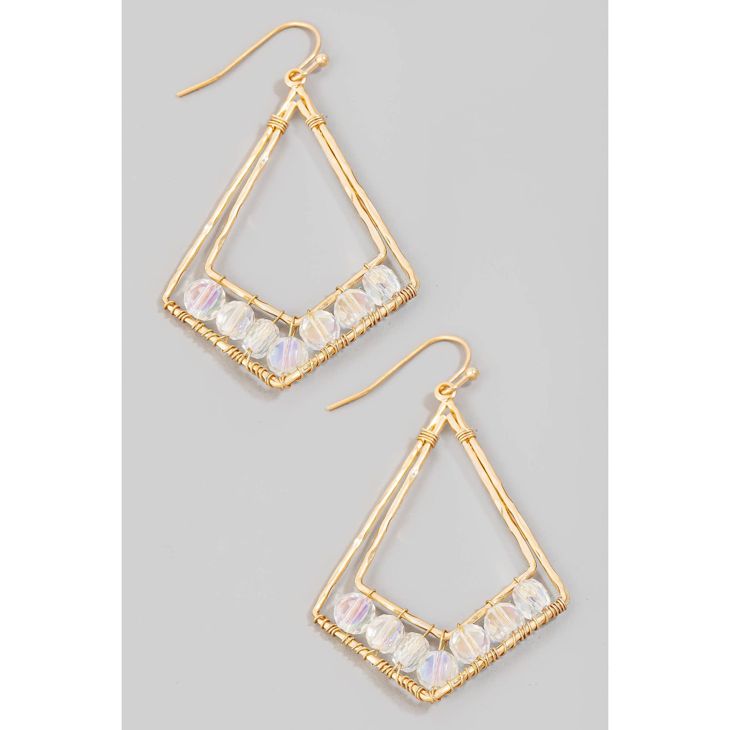 Triangular Tear Dangle Earrings