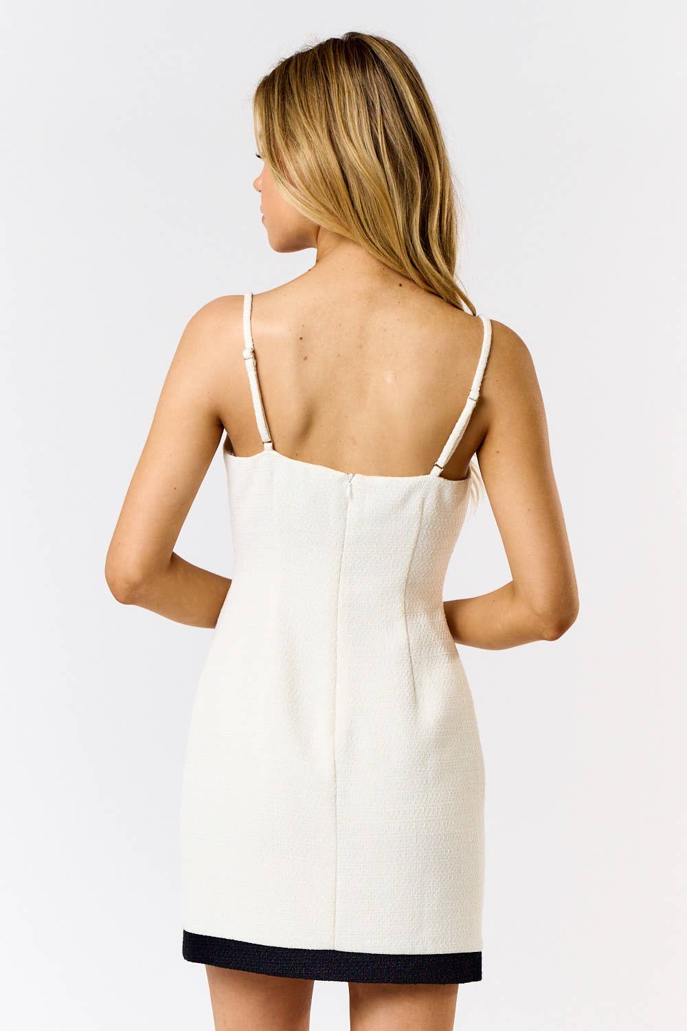 SPAGHETTI STRAP MINI DRESS