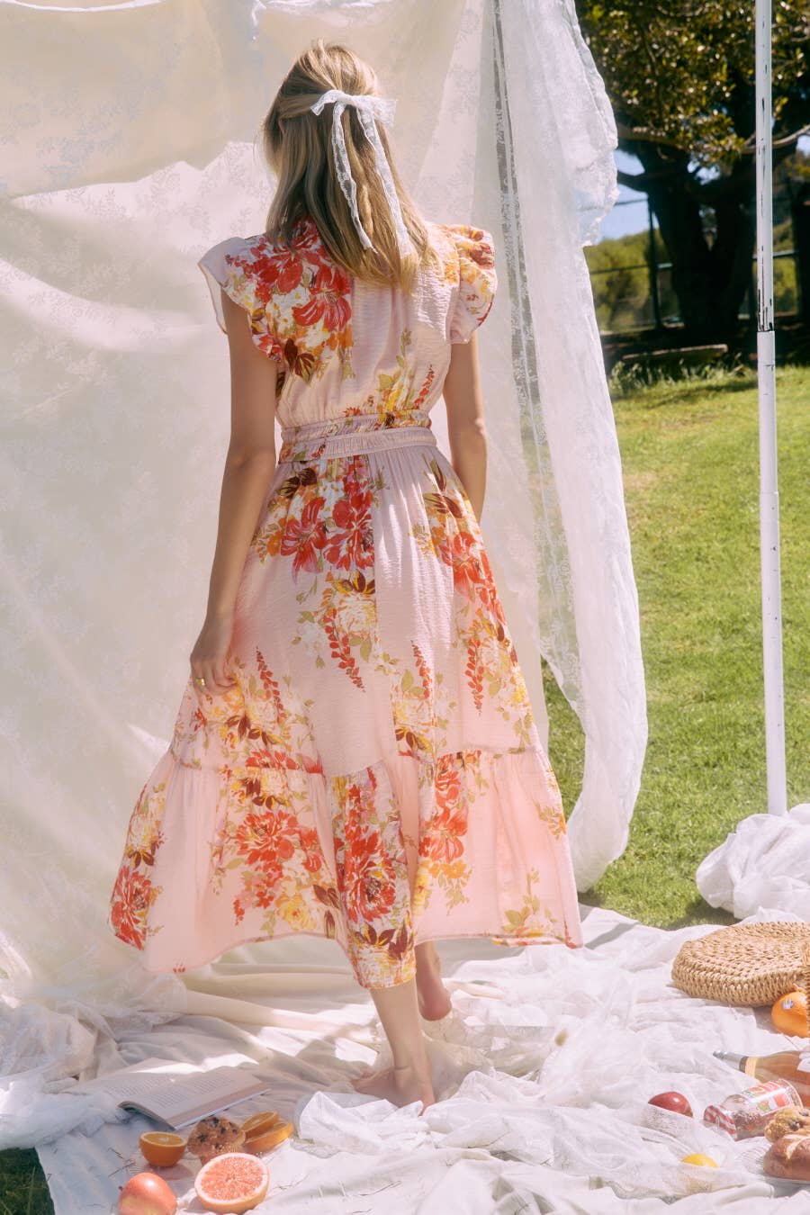 Printed Midi Dress