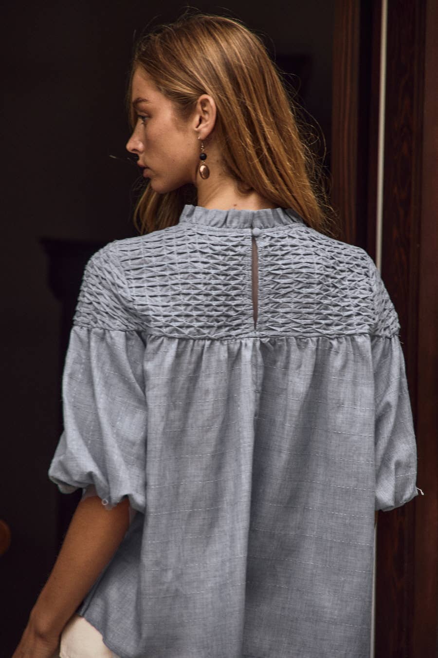 Bubble Sleeve Blouse