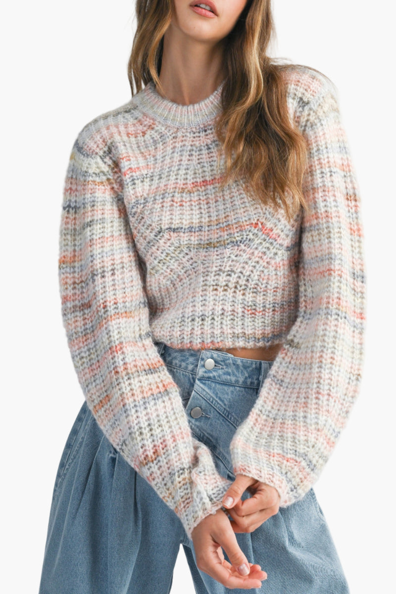 Pastel Crop Sweater