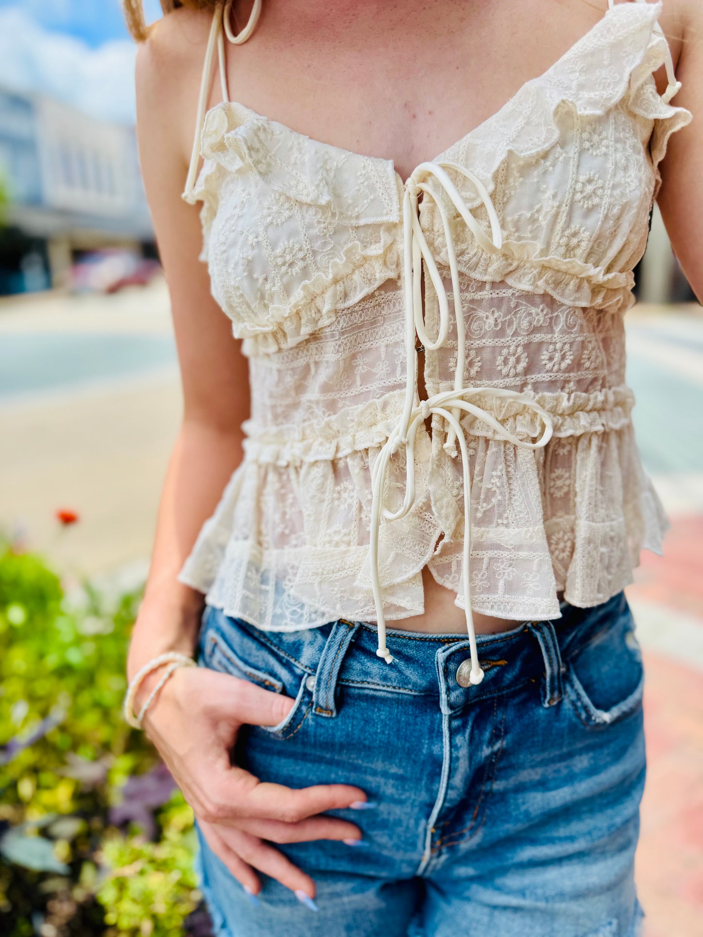 Anastasia Floral Crop Top