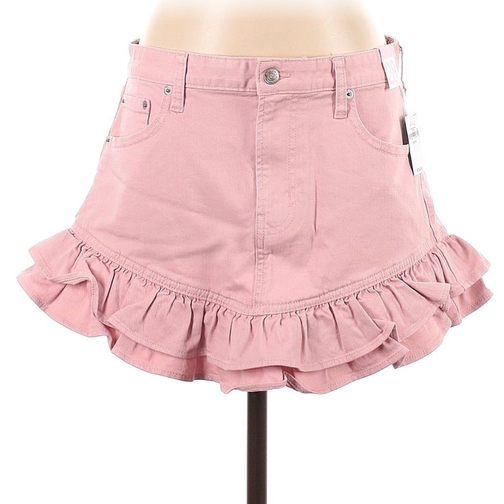 Ruffle Hem Mini Skirt