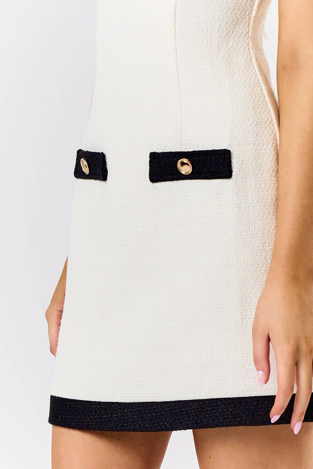 SPAGHETTI STRAP MINI DRESS