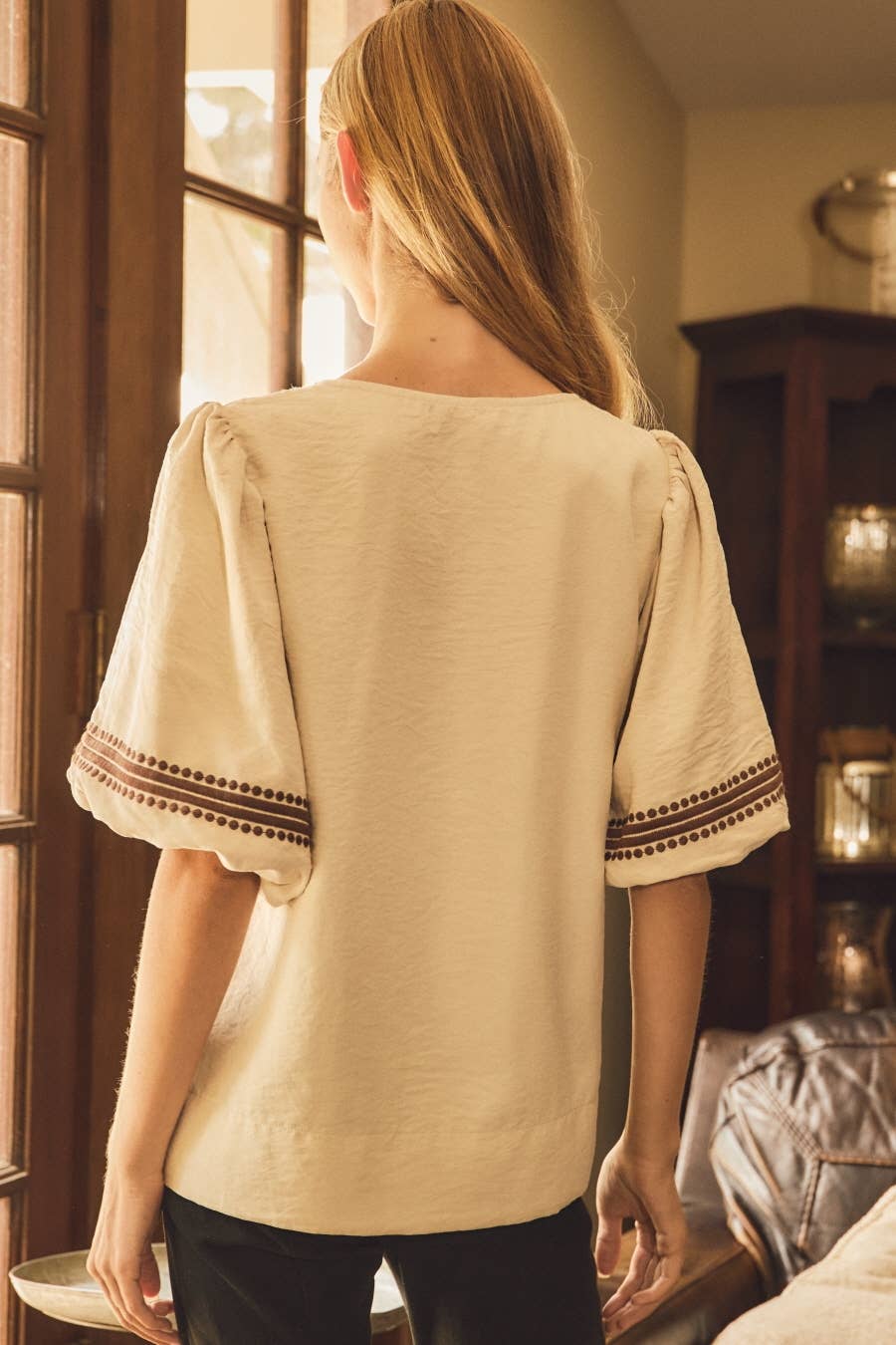 Cotton Poplin Top