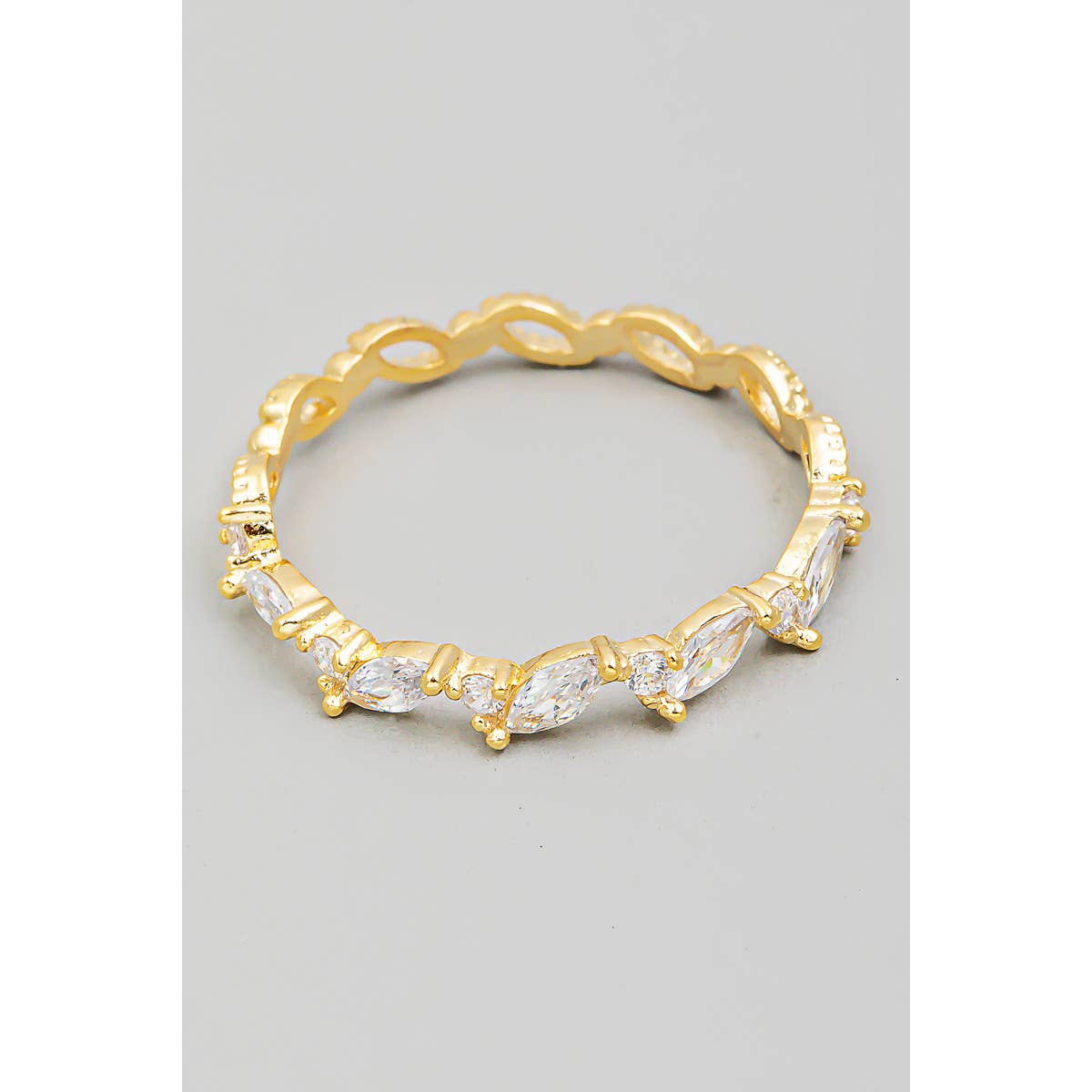 Marquise Rhinestone Eternity Ring