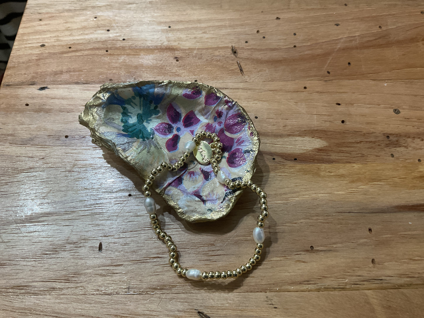 Alex Carol gold with tiny pearls