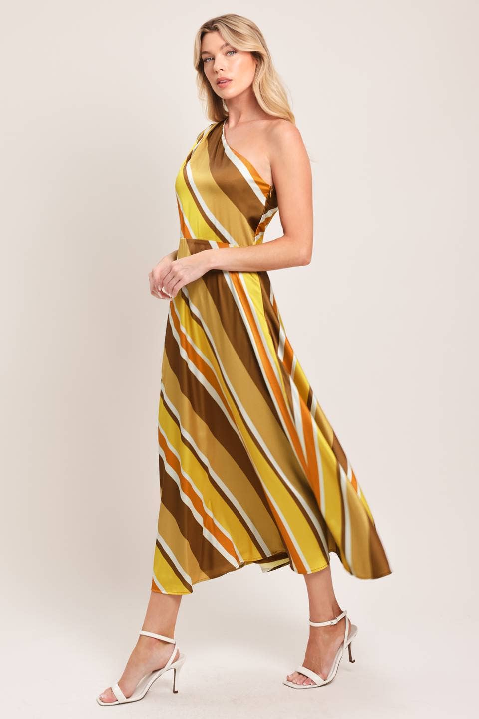 A printed woven midi dress - ID23867