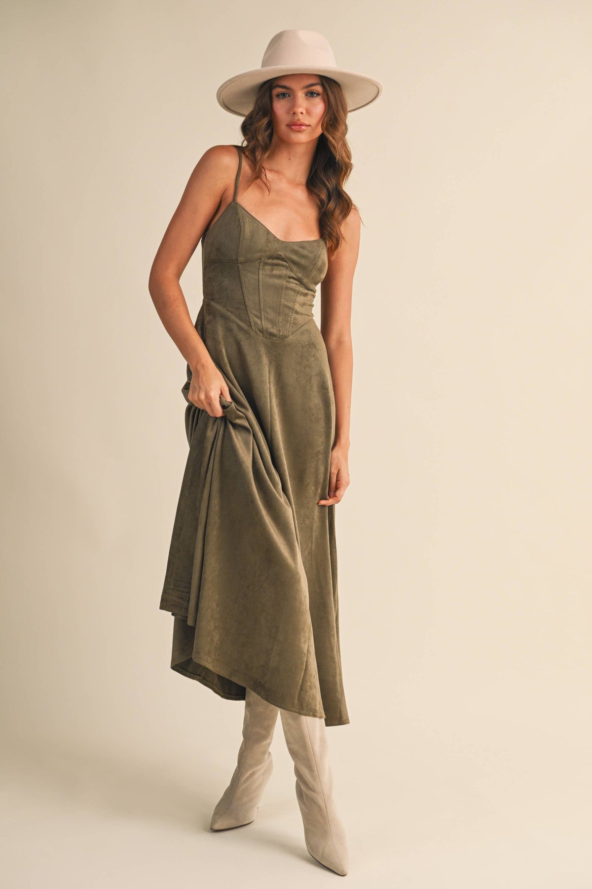 Lillie Suede Dress