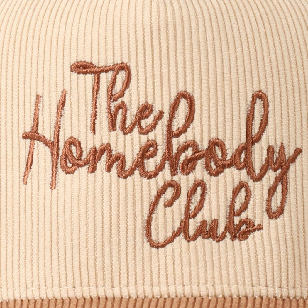 The Homebody Club Two-Tone Corduroy 5 Panel Cap