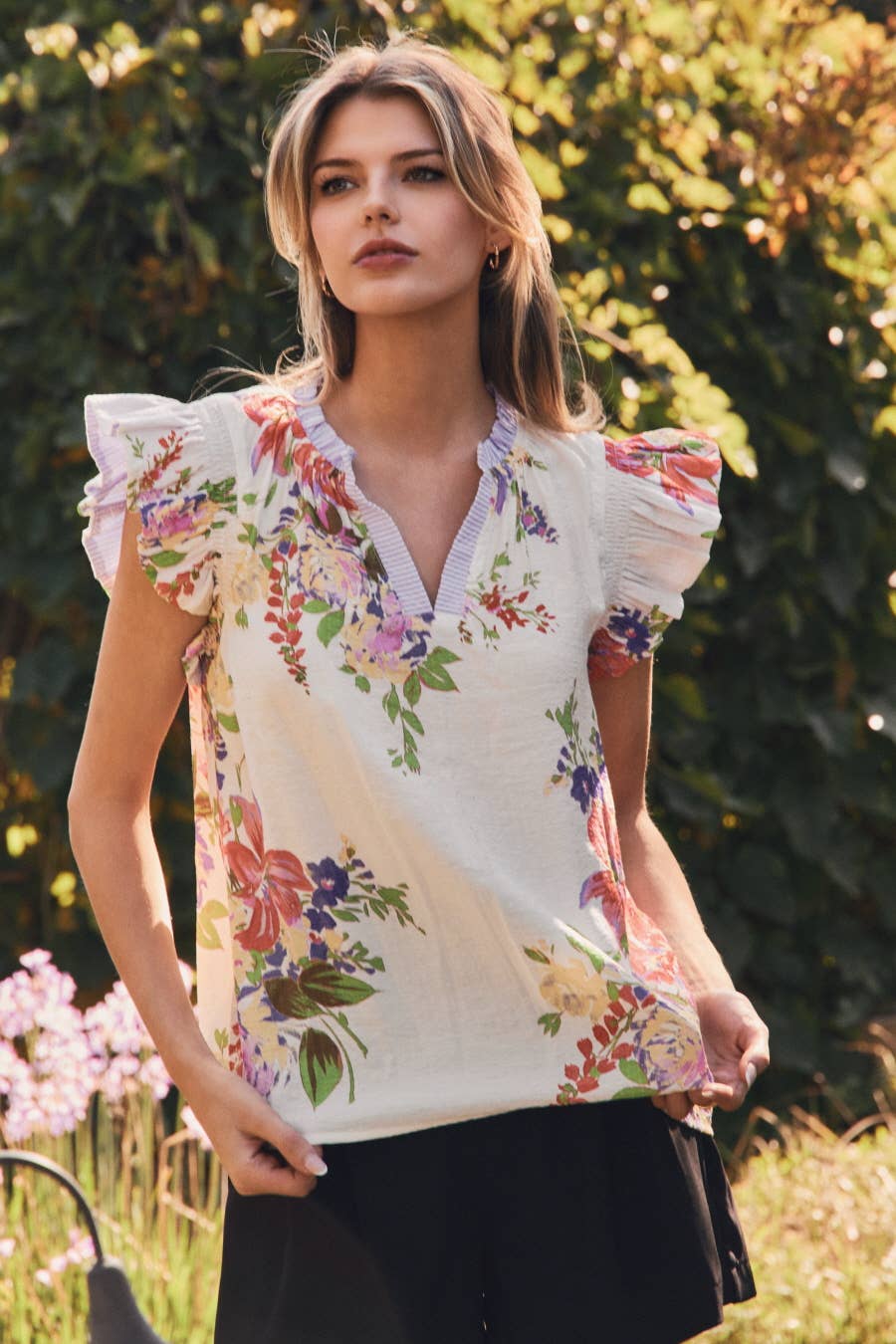 Floral Printed Woven Top