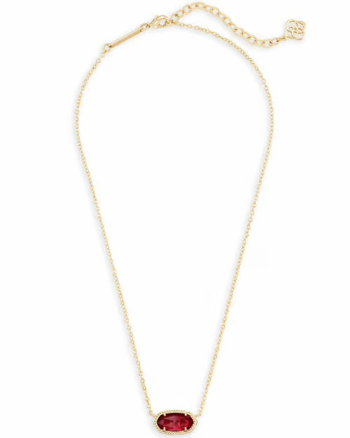 Elisa Short Pendant Gold Necklace
