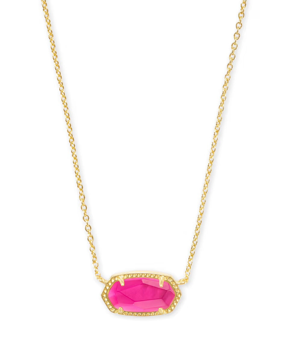 Elisa Short Pendant Gold Necklace