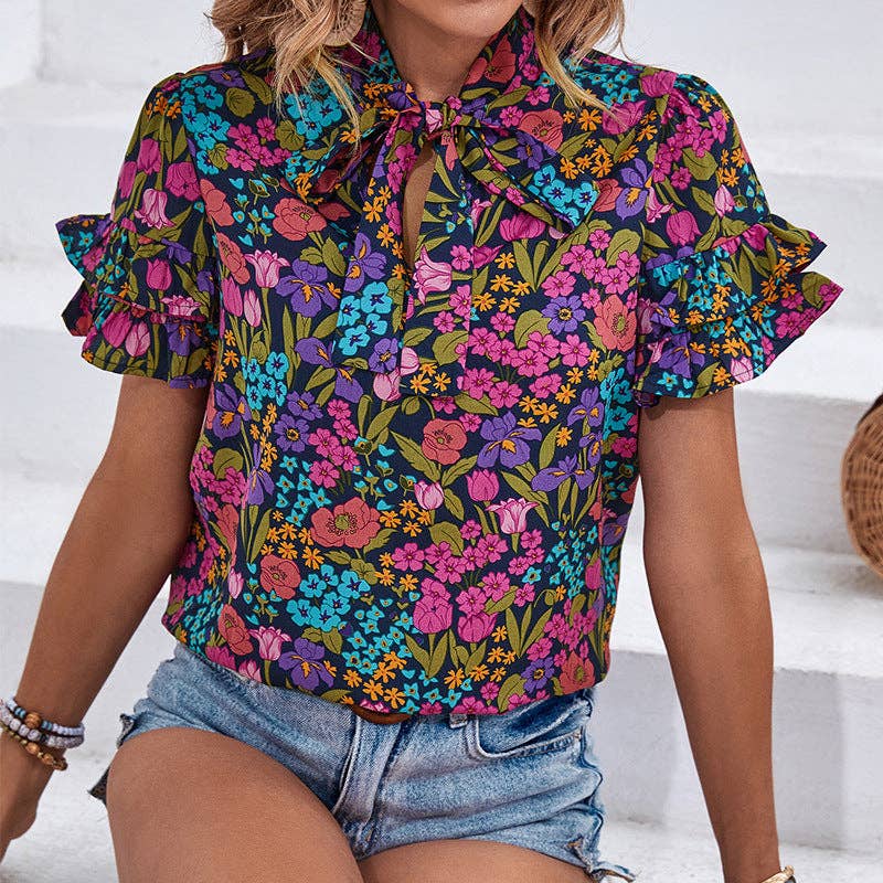 Printed Ethnic Style Shirt