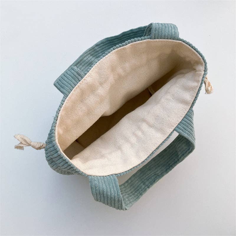 Corduroy Drawstring Handheld Storage Bag