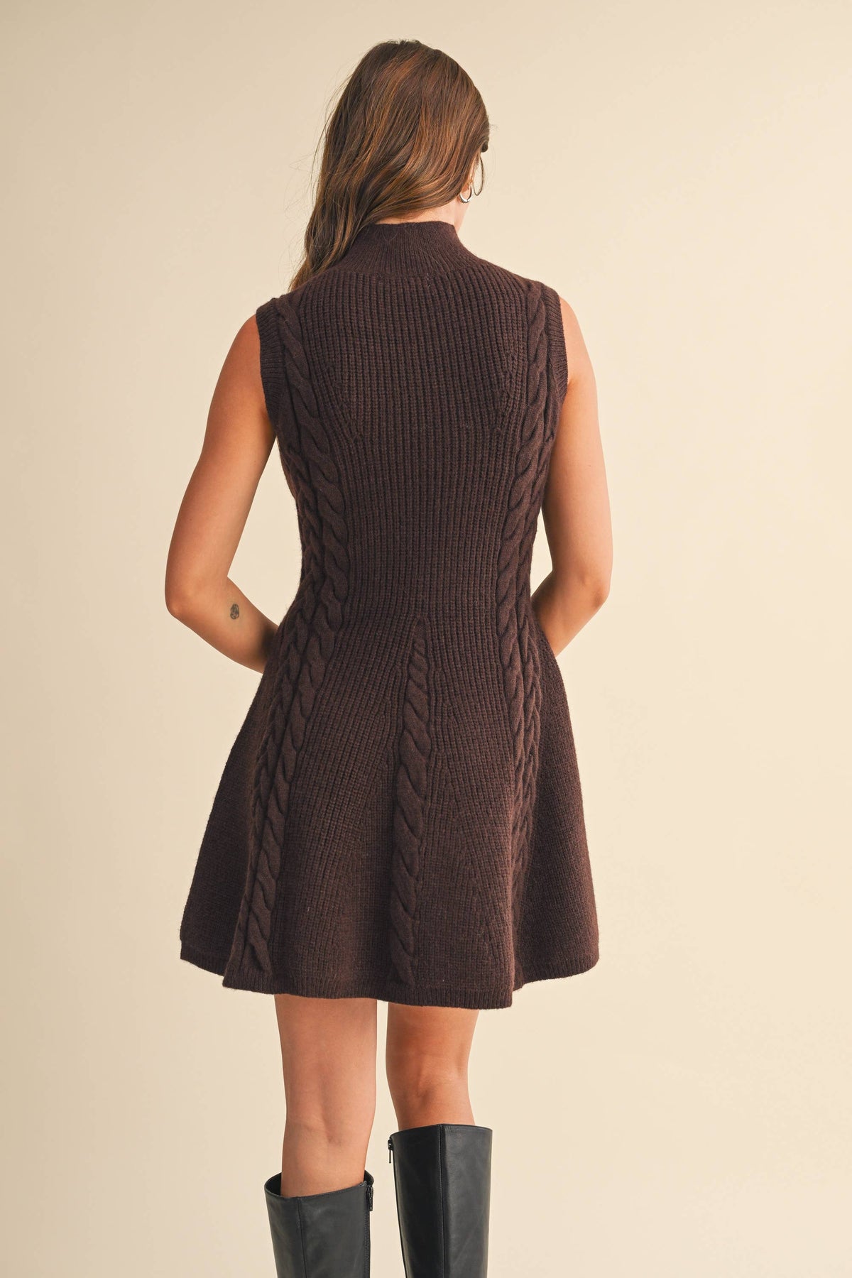 Perfect Brown Sweater Dress