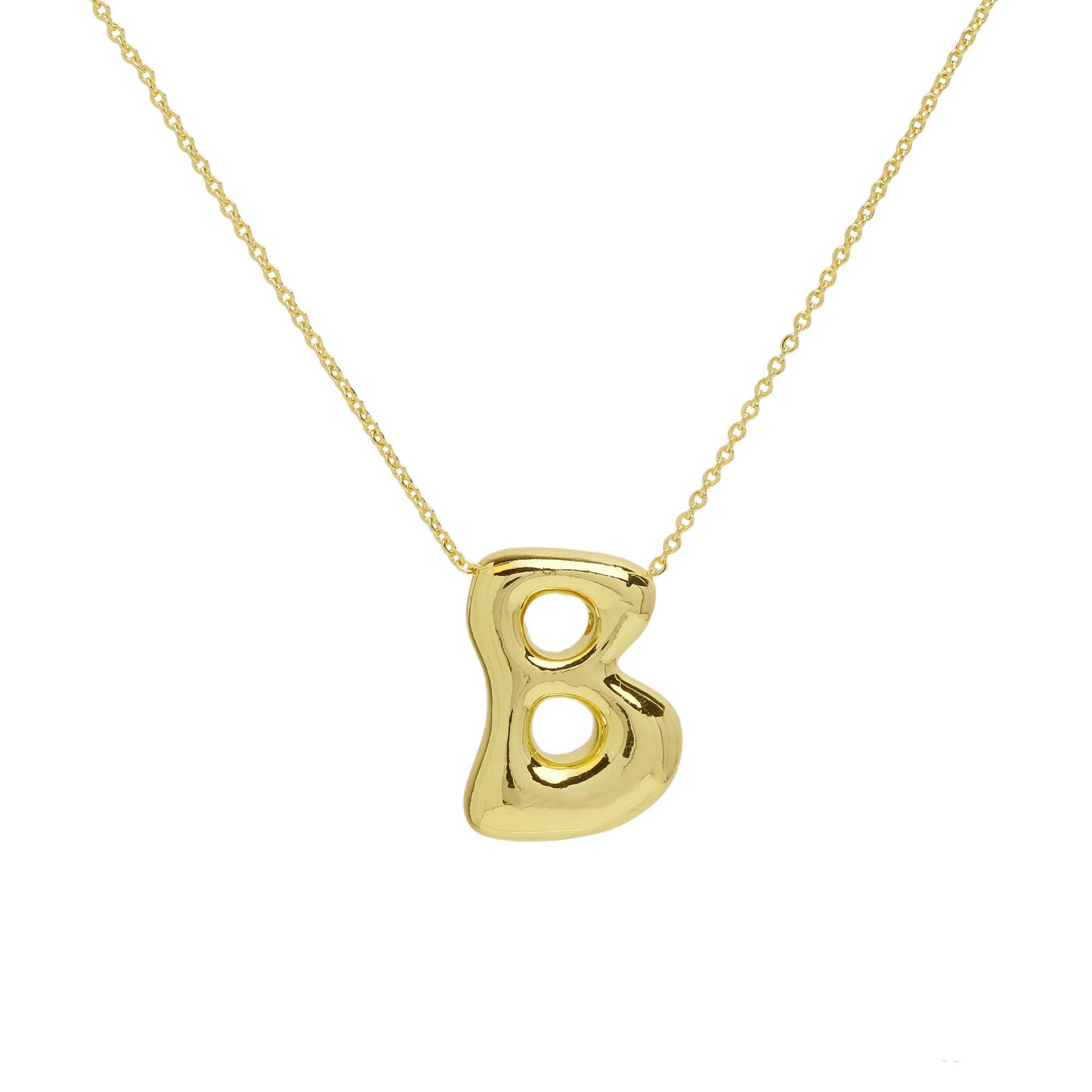 Initial Waterdrop 18K Gold Necklace