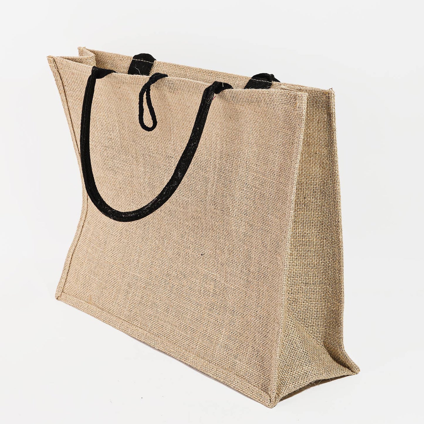 Hello Weekend Burlap Tote Bag