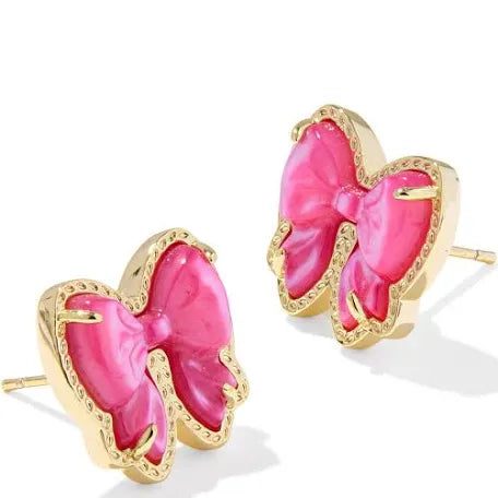 Haley Bow Stud Earrings