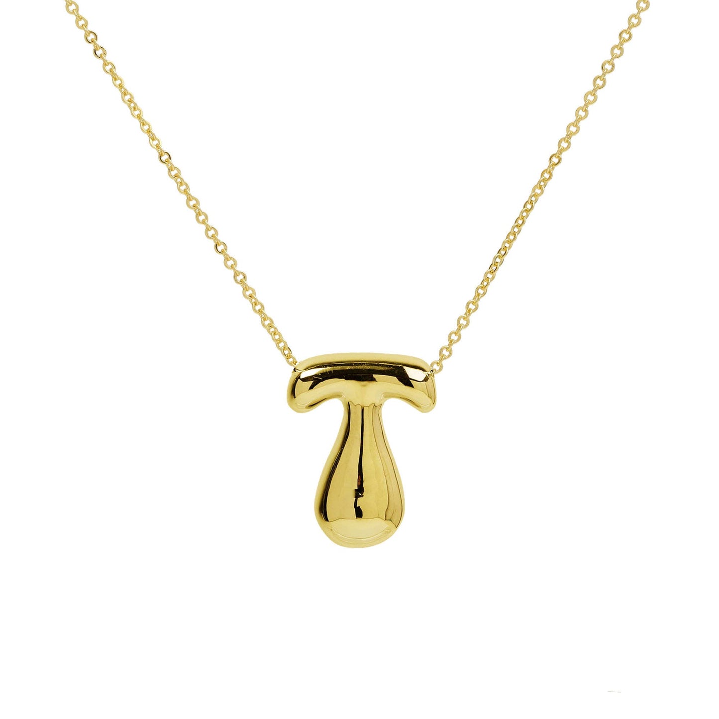 Initial Waterdrop 18K Gold Necklace