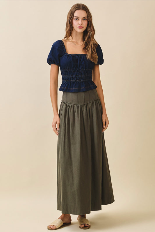 Denim Peplum