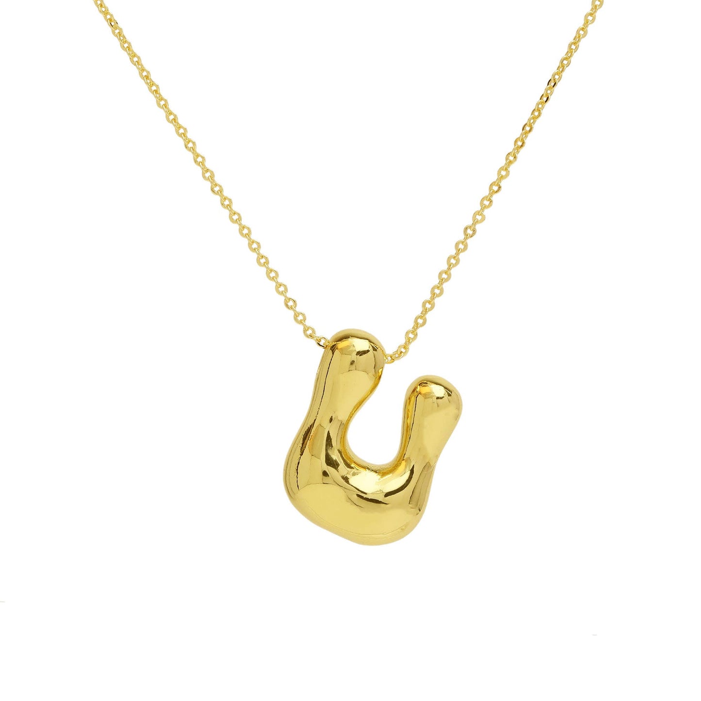 Initial Waterdrop 18K Gold Necklace