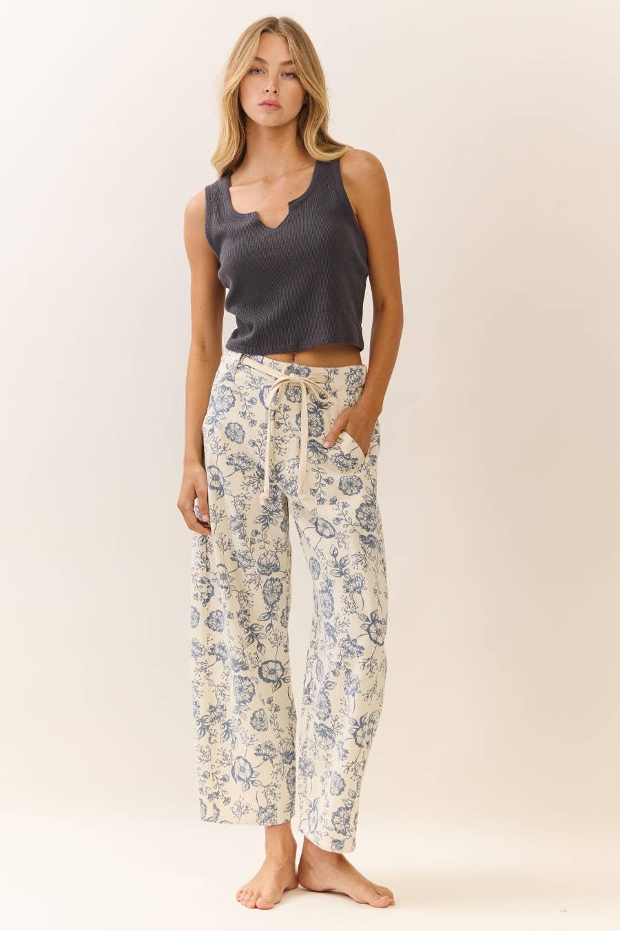 Vintage Garden Drawstring Pants