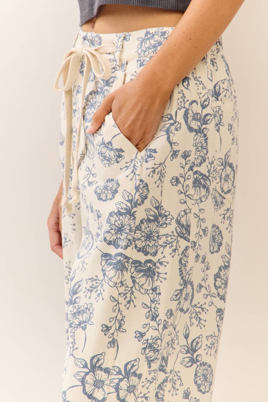 Vintage Garden Drawstring Pants