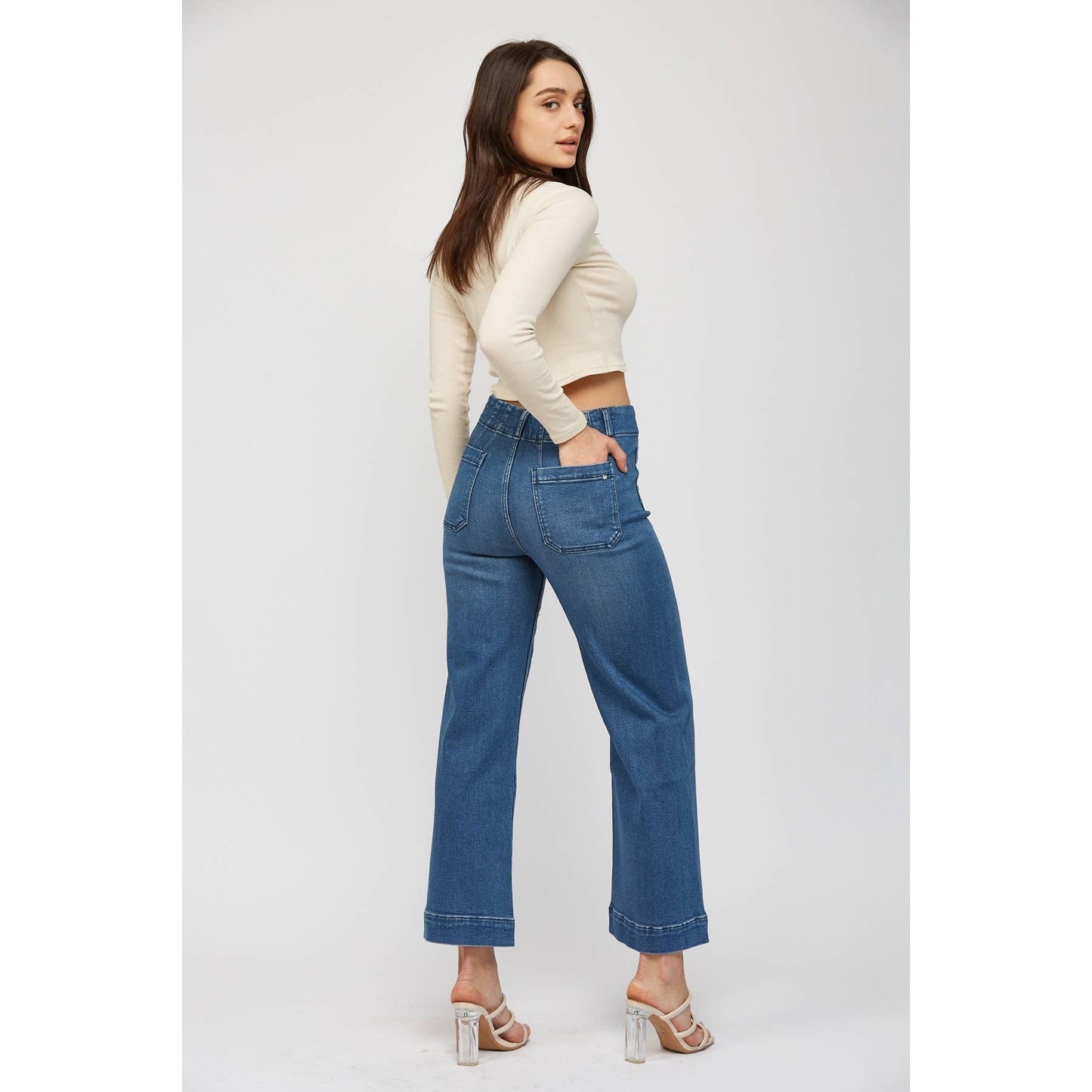 SUPER HIGH RISE WIDE LEG CROPPED - SUPER SOFT