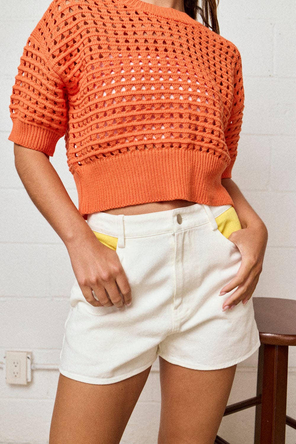 Alina Cropped Crochet Top