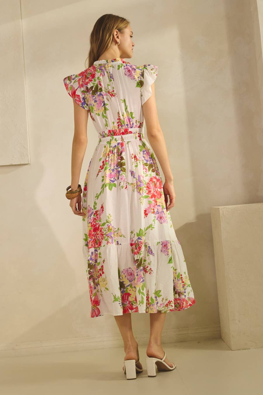 Printed Midi Dress