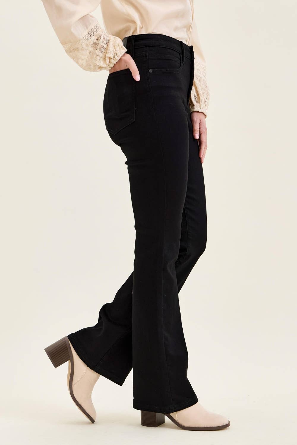 Black Bootcut Jean