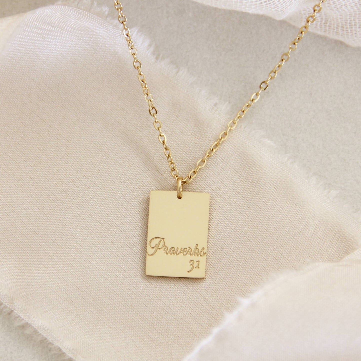 Proverbs 31 Necklace, A Woman Who Fears the Lord