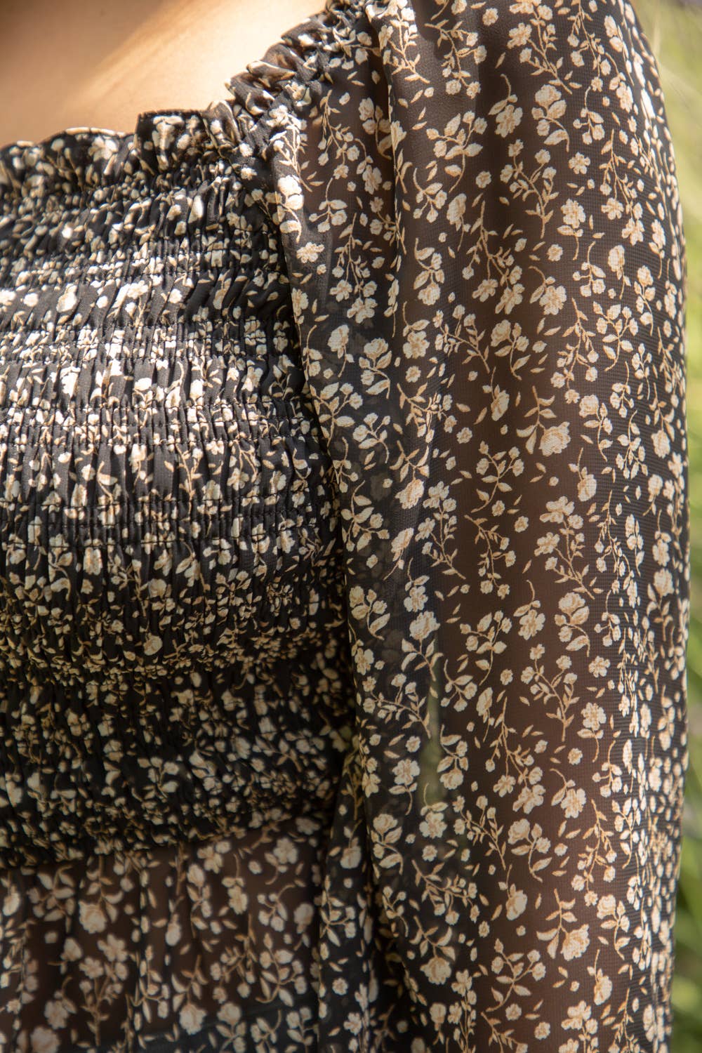 Miranda Floral Smocked Crop Top