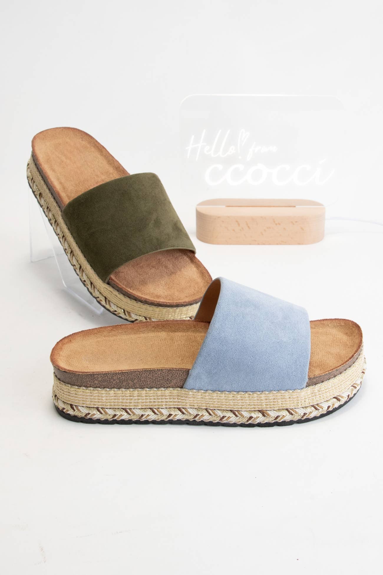 ANYA-12 ESPADRILLES BRAID WRAPPED PLATFORM SANDALS