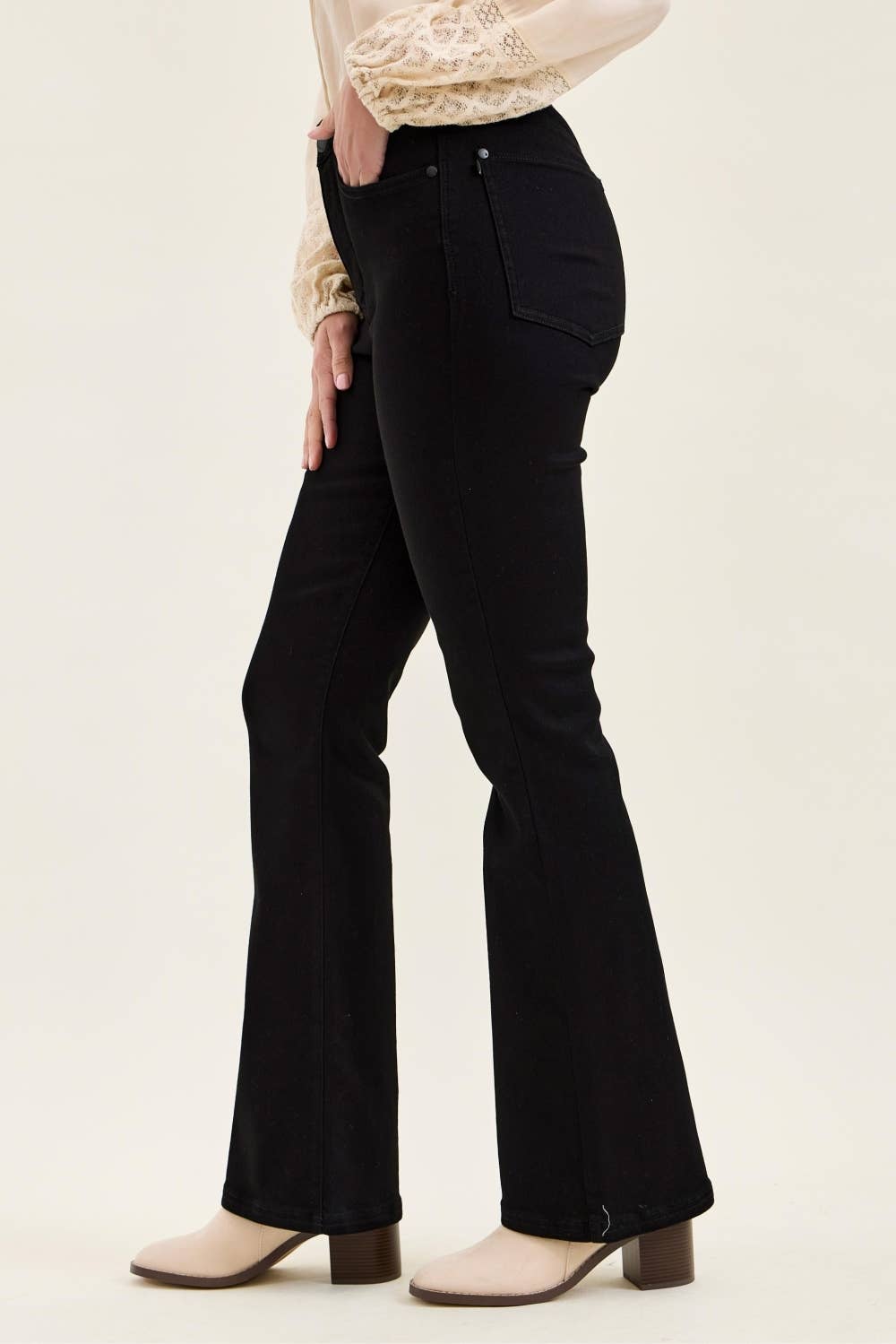 Black Bootcut Jean