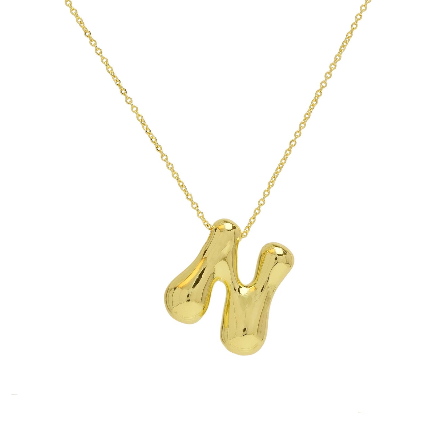 Initial Waterdrop 18K Gold Necklace