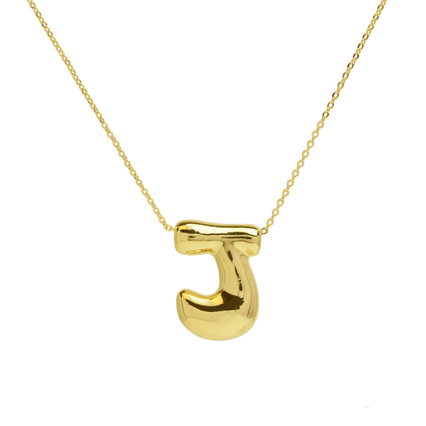 Initial Waterdrop 18K Gold Necklace