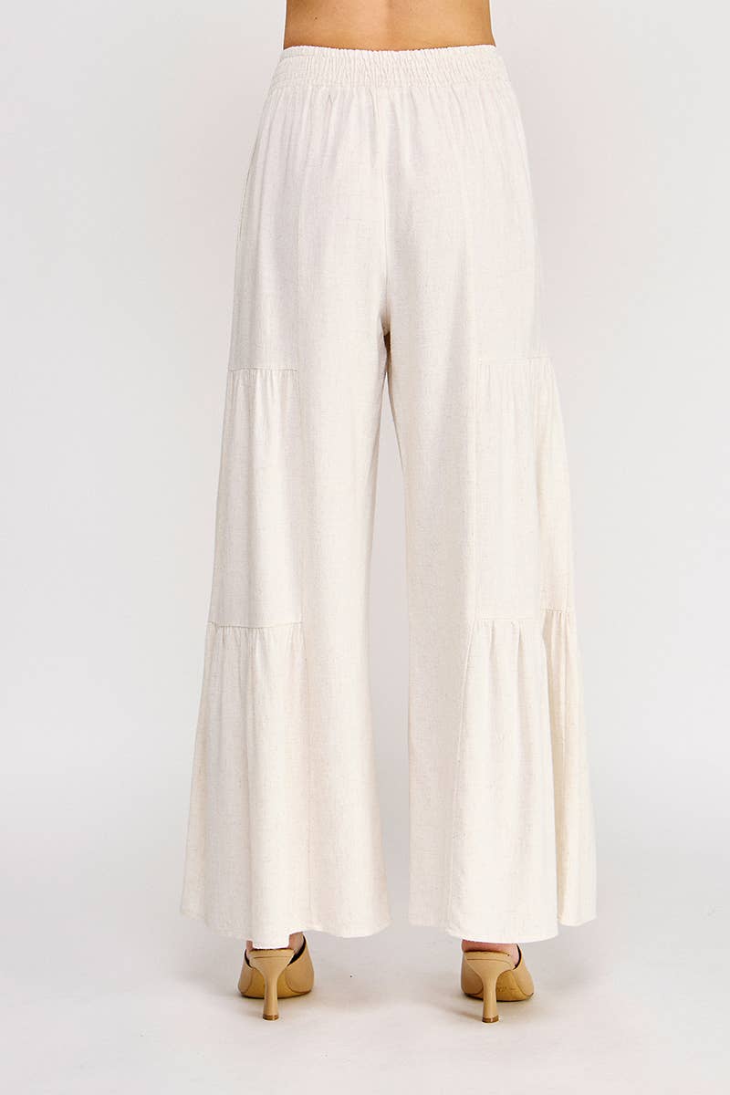 Boho Tiered Linen Pants