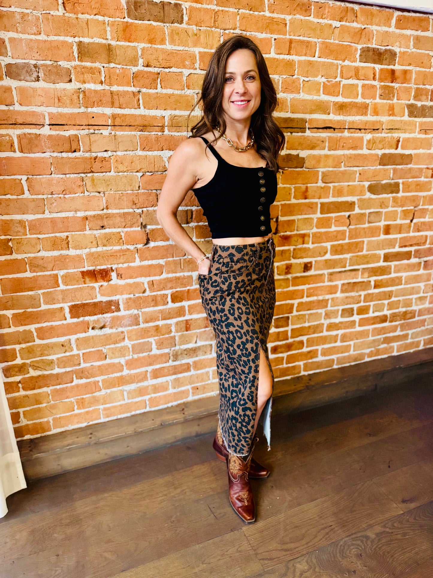 Fierce Leopard Skirt