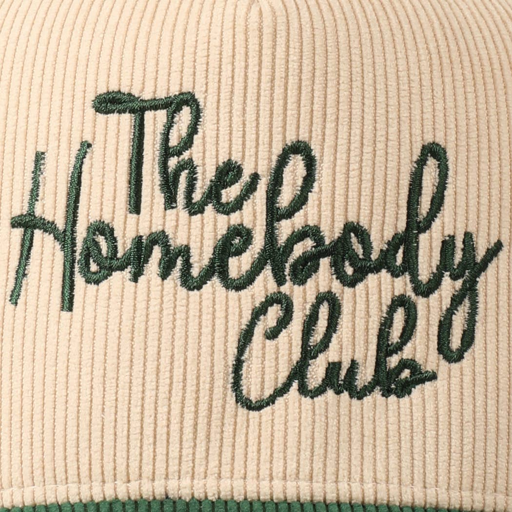 The Homebody Club Two-Tone Corduroy 5 Panel Cap