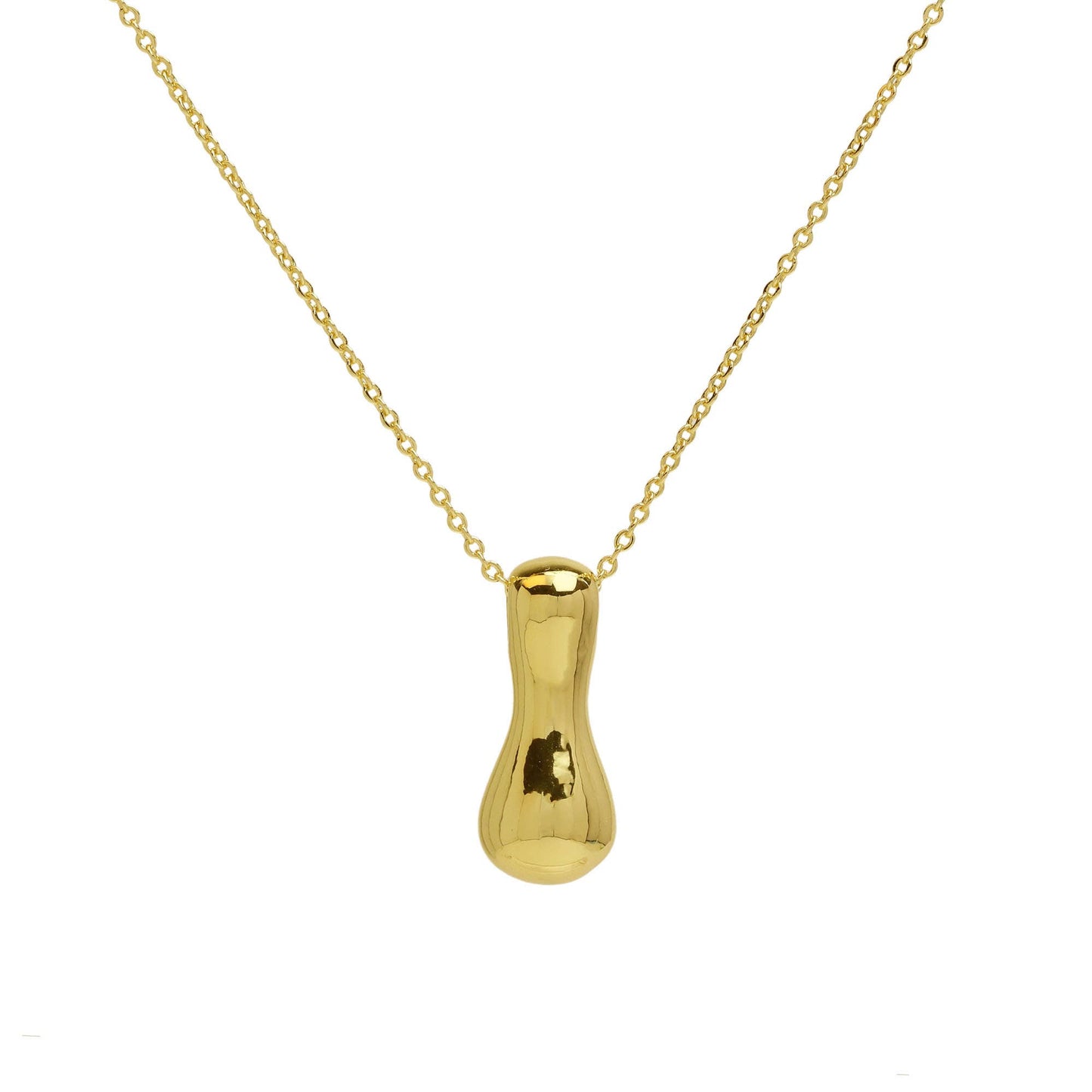 Initial Waterdrop 18K Gold Necklace