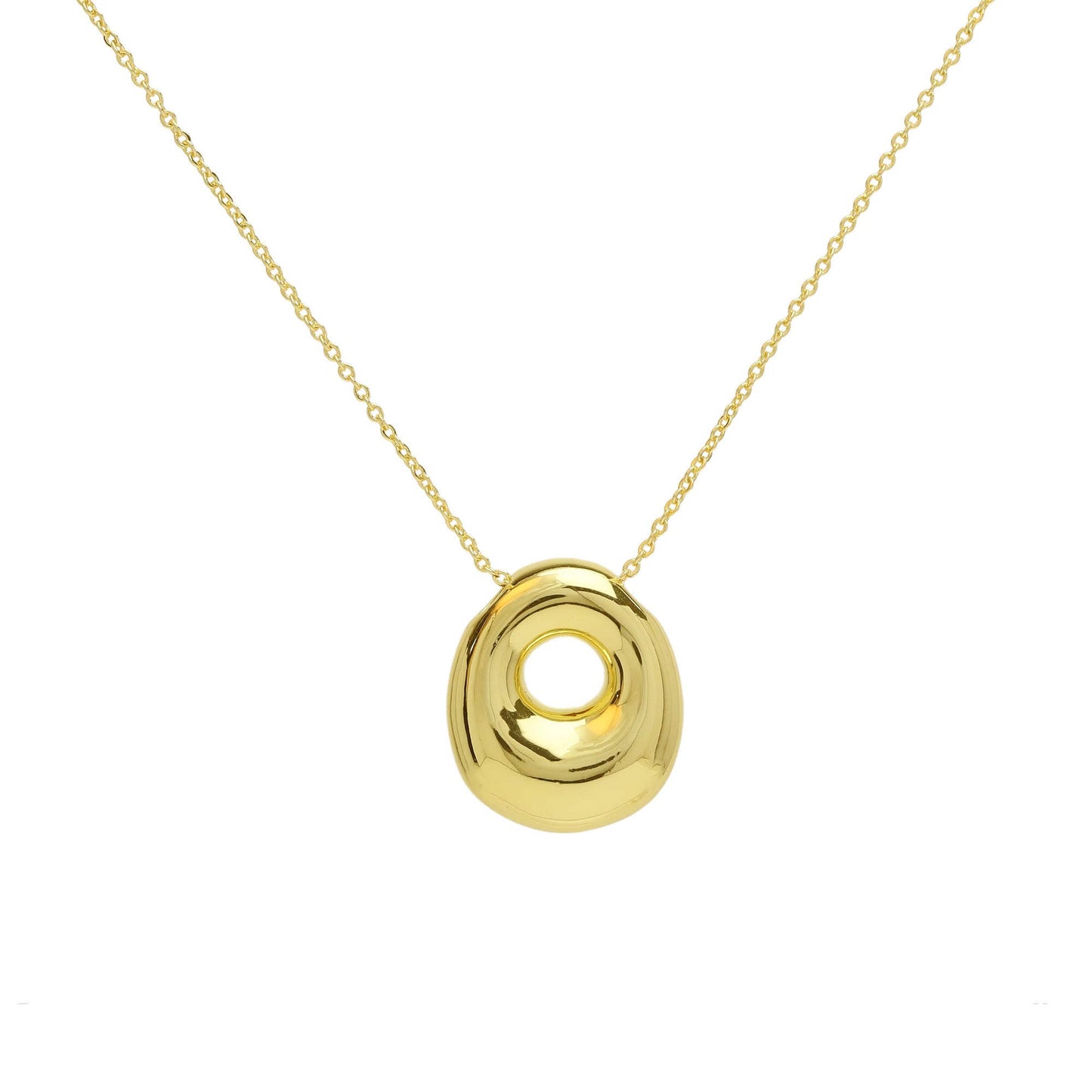 Initial Waterdrop 18K Gold Necklace