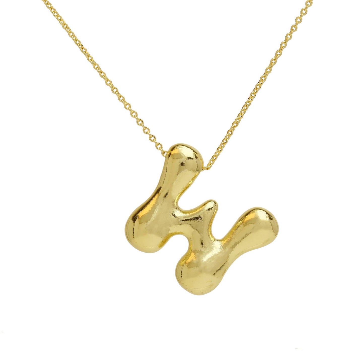 Initial Waterdrop 18K Gold Necklace