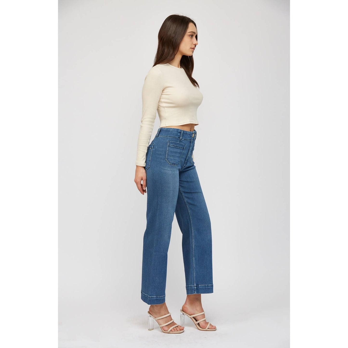 SUPER HIGH RISE WIDE LEG CROPPED - SUPER SOFT