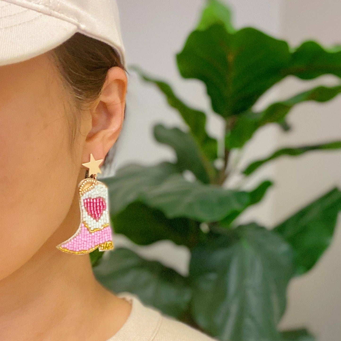 Heart My Cowgirl Boots Earrings