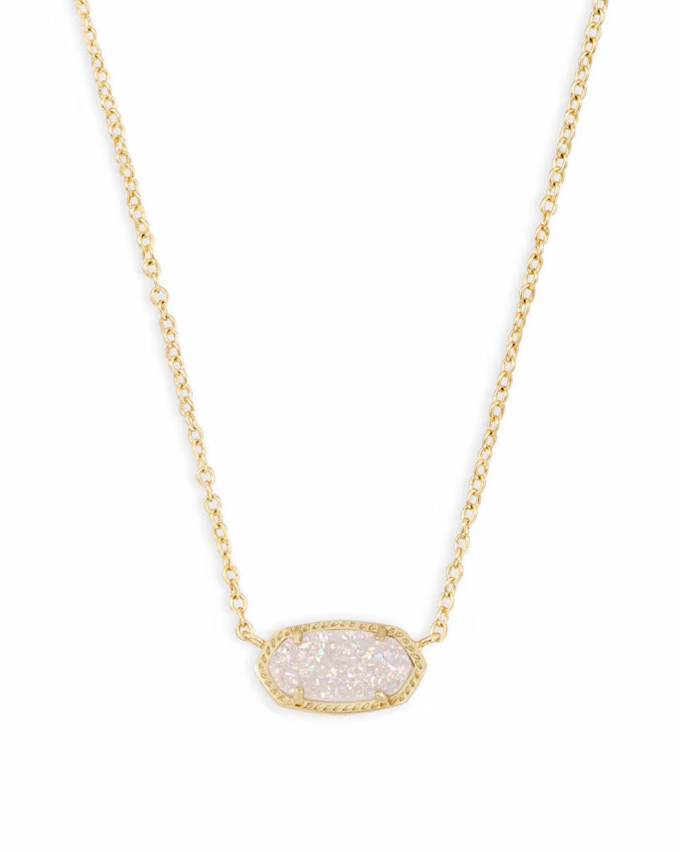 Elisa Short Pendant Gold Necklace