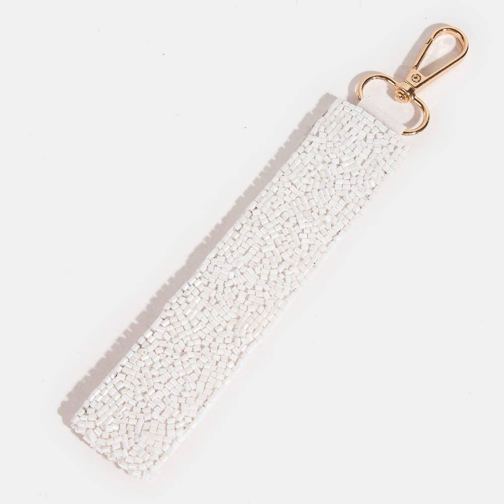 Howdy And Stars Beaded Keychain