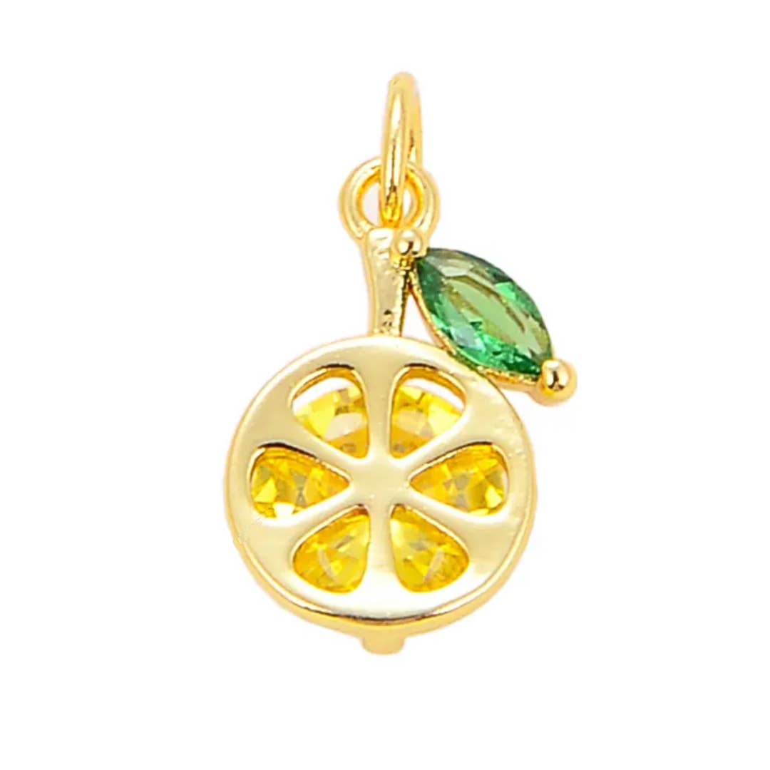 Lemon Charm For Charm Necklace & Bracelet